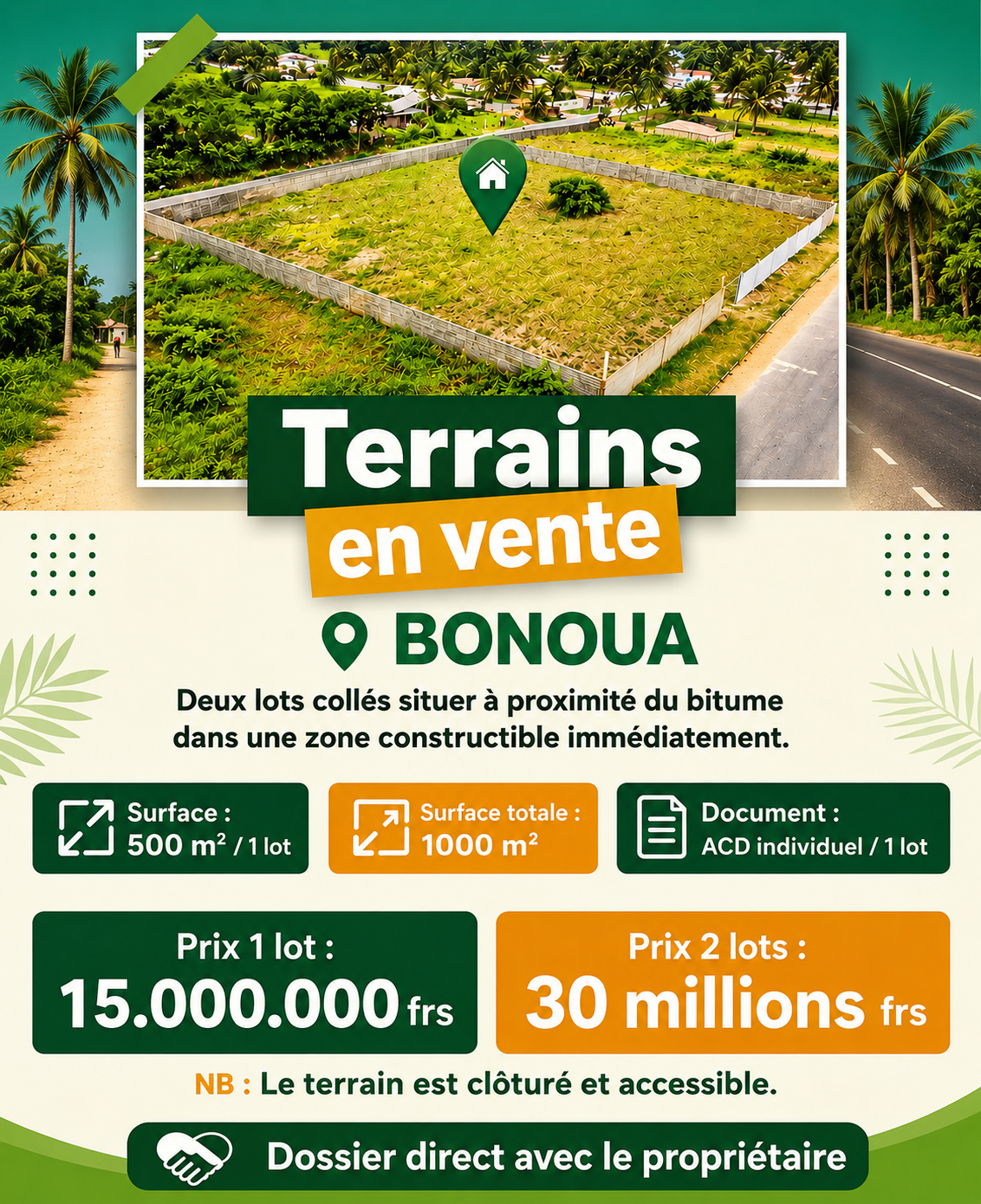 OFFRE EXCEPTIONNELLE À BONOUA À NE PAS RATER